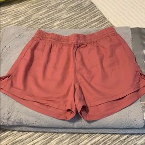 Madewell pink pull on shorts
